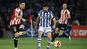 La Real Sociedad, a la final de la Copa del Rey contra el Atlético tras vencer en Anoeta al Athletic Club por 1-0 (2-0 en el total)