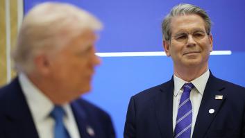 Scott Bessent, en una comparecencia con Donald Trump