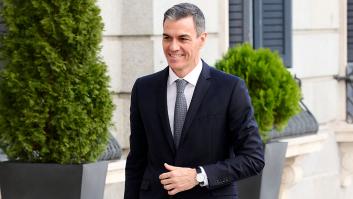 Pedro Sánchez, sonriente