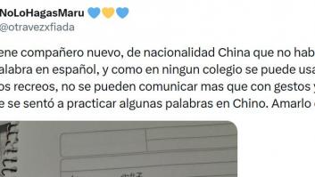Llega un niño nuevo de origen chino a clase de su hijo y lo que hace este para integrarlo es una maravilla