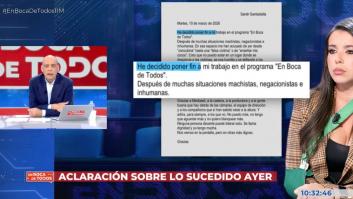 Nacho Abad responde a Sarah Santaolalla tras su dimisión de 'En boca de todos': "Aquí no hay mercenarios de la información"