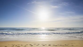 Una playa en una imagen de archivo