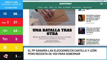 Diego Alonso Peña (El HuffPost): "El PP necesitará pactar con Vox, entre o no la extrema derecha en el Gobierno"