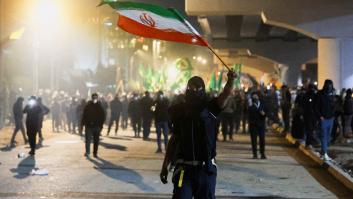 Imagen de archivo de manifestantes proiraníes en las calles de Bagdad (Irak), tras el inicio de los ataques de EEUU e Israel que acabaron la vida del ayatolá Alí Jameneí.