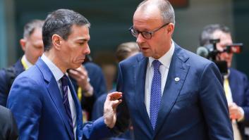 El canciller alemán Friedrich Merz y el presidente del Gobierno español, Pedro Sánchez