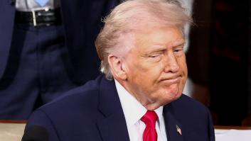 El presidente de EEUU, Donald Trump, al final del discurso sobre el Estado de la Unión en la Cámara de Representantes del Capitolio, el 24 de febrero de 2026.