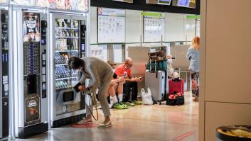 Varias máquinas expendedoras en el aeropuerto de Barajas.