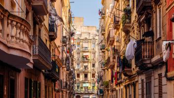 Interior de una calle de Barcelona