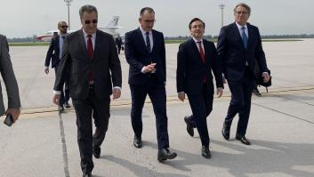 El ministro español de Asuntos Exteriores, José Manuel Albares, a su llegada a Argelia para iniciar una visita oficial de dos días, el 26 de marzo de 2026.