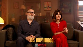 Javier Cámara y Alexandra Jiménez, durante la entrevista