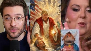 Alán Barroso ve el mensaje de Trump haciendo de dios y se acuerda al instante de LaLachus: "La estampita del Grand Prix"