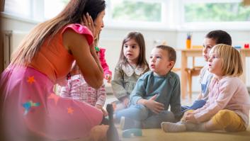 Una animadora infantil en una imagen de archivo