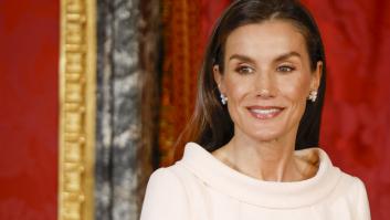 La reina Letizia, este lunes en el Palacio Real de Madrid