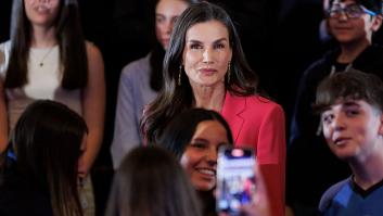 Letizia a su llegada al evento Tour del Talento de la Fundación Princesa de Girona el 29 de abril de 2026.