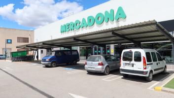Aparcamiento de un Mercadona