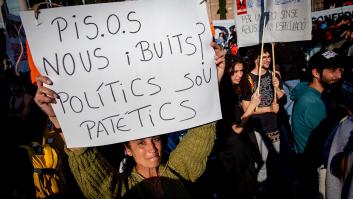 Manifestación por la vivienda en Cataluña, en una imagen de recurso