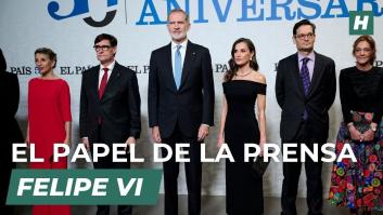 Felipe VI sobre El País: “Quiero reconocer el papel de los informadores, de la prensa"