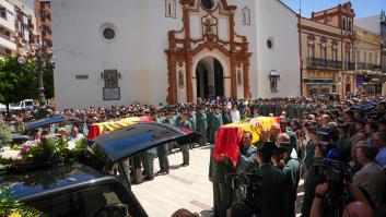 Huelva se despide de los dos agentes de la Guardia Civil que murieron durante la persecución de una narcolancha
