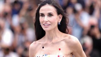 Demi Moore convierte Cannes en una fiesta con su vestido efecto confeti