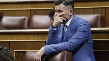 Rufián confiesa estar "jodido" por la imputación a Zapatero: "Si es verdad, es una mierda; si no, una mierda aún mayor"