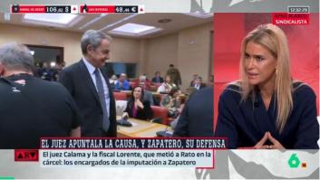 Afra Blanco explica por qué no va a bajar "del cuadro de honor" a Zapatero tras su imputación