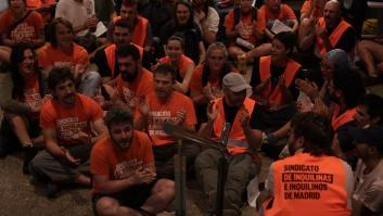 El Sindicato de Inquilinas se encierra en la sede de la Seguridad Social hasta que el Gobierno no paralice los desahucios y las subastas de sus viviendas