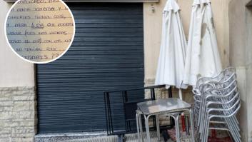 Tienen cerrado el bar y no se pueden creer la nota que les han dejado por debajo de la puerta