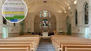 El cartel que han puesto en una parroquia de Galicia es para que baje dios y lo vea