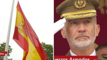 Lo que ha pasado con la bandera de España en el día de las Fuerzas Armadas deja a Felipe VI, y a medio país, con esta cara