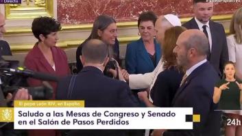 Lo que ha hecho Miriam Nogueras en su saludo con el papa León XIV llama poderosamente la atención