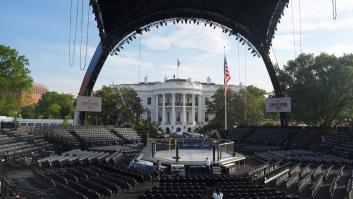 Trump celebra su 80 cumpleaños con 'La Garra': un enorme ring construido en la Casa Blanca que mide 30 metros de altura