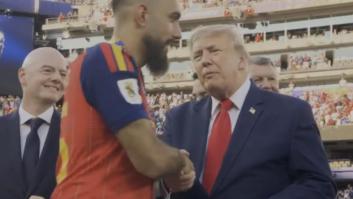 Llama muchísimo la atención lo que ha hecho Borja Iglesias al dar la mano a Trump: "Su interacción con Trump puede ser mi momento favorito"