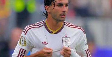 Ferrán Torres en el partido contra Portugal en el Mundial 2026.