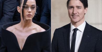 Katy Perry y Justin Trudeau en París
