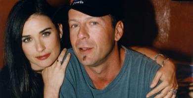 Demi Moore y Bruce Willis juntos en 1995.