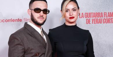 C. Tangana y Rocío Aguirre en la premiere de 'La guitarra flamenca de Yerai Cortés'.