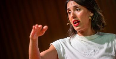 Irene Montero, este jueves en Barcelona