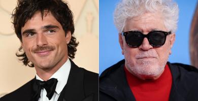 Jacob Elordi y Pedro Almodóvar, en imágenes de archivo