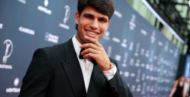 Carlos Alcaraz, en los Premios Laureus en Madrid