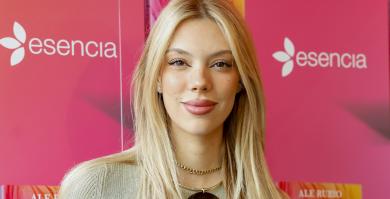 Alejandra Rubio en la presentación de su novela 'Si decido arriesgarme'