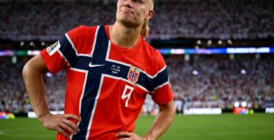 Erling Braut Haaland tras la derrota en cuartos de final del Mundial con Inglaterra.