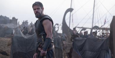Matt Damon, en una escena de 'La odisea'