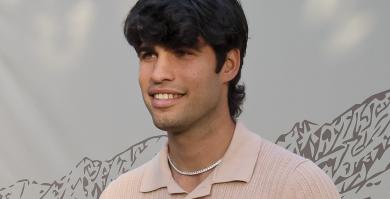 Carlos Alcaraz en un torno de pádel en Marbella