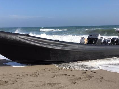 Imagen de una narcolancha incautada.