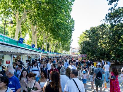 Una imagen de la Feria del Libro de Madrid.