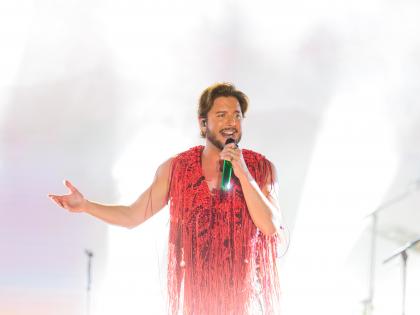 Manuel Carrasco, en un concierto en Barcelona.