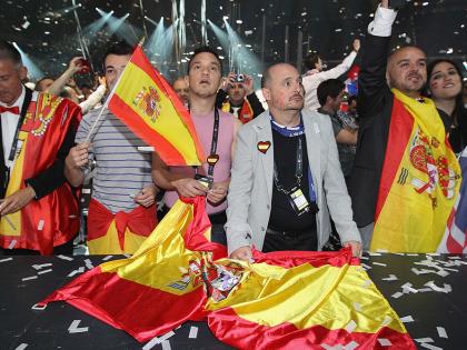 Eurofans españoles, durante el festival de Eurovisión 2011