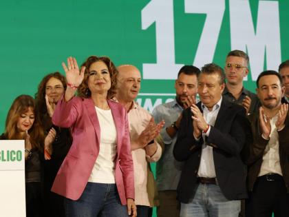 María Jesús Montero, tras conocer los resultados de las elecciones andaluzas