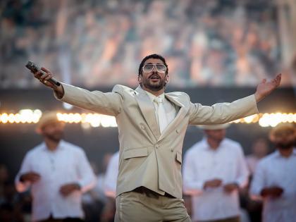BARCELONA CATALONIA, SPAIN - MAY 22: Singer Bad Bunny during his concert at the Estadi Olimpic Lluis Companys, on 22 May, 2026 in Barcelona, Catalonia, Spain. Bad Bunny performs in Barcelona with two back-to-back concerts as part of his 'DeBI TiRAR MaS FOToS World Tour'. (Photo By Lorena Sopena/Europa Press via Getty Images)