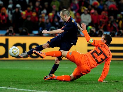 Iniesta en el Mundial 2010